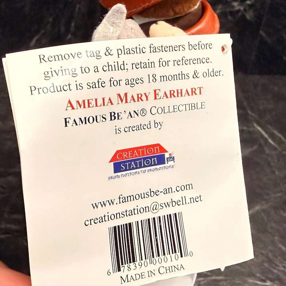 CREATION STATION Famous Be’An Collectible “Amelia Mary Earhart” Doll